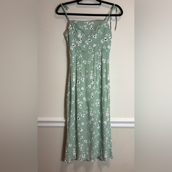 Kookai AUSTIN SLIP DRESS Mint Green/Multi Floral Pattern Size 34 / US 2 - Picture 4 of 10